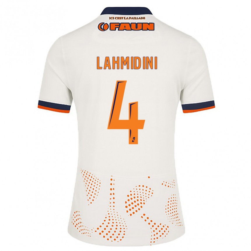 גברים כדורגל Marouan Lahmidini #4 לבן כתום הרחק ג'רזי 2025/26