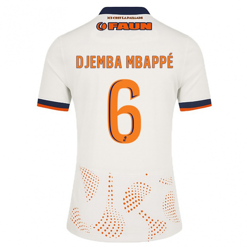 גברים כדורגל Yvan Djemba Mbappé #6 לבן כתום הרחק ג'רזי 2025/26