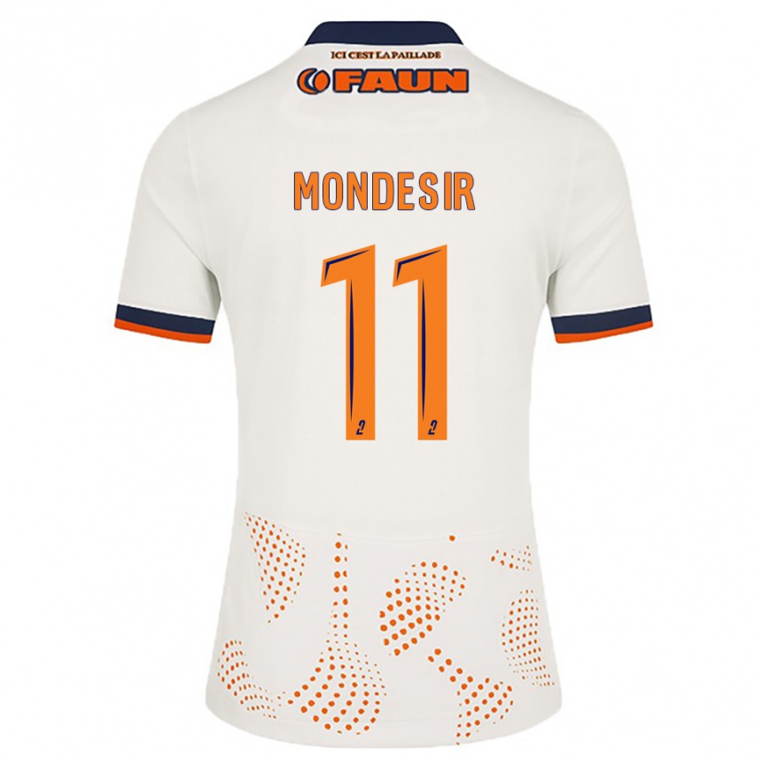 גברים כדורגל נריליה מונדזיר #11 לבן כתום הרחק ג'רזי 2025/26
