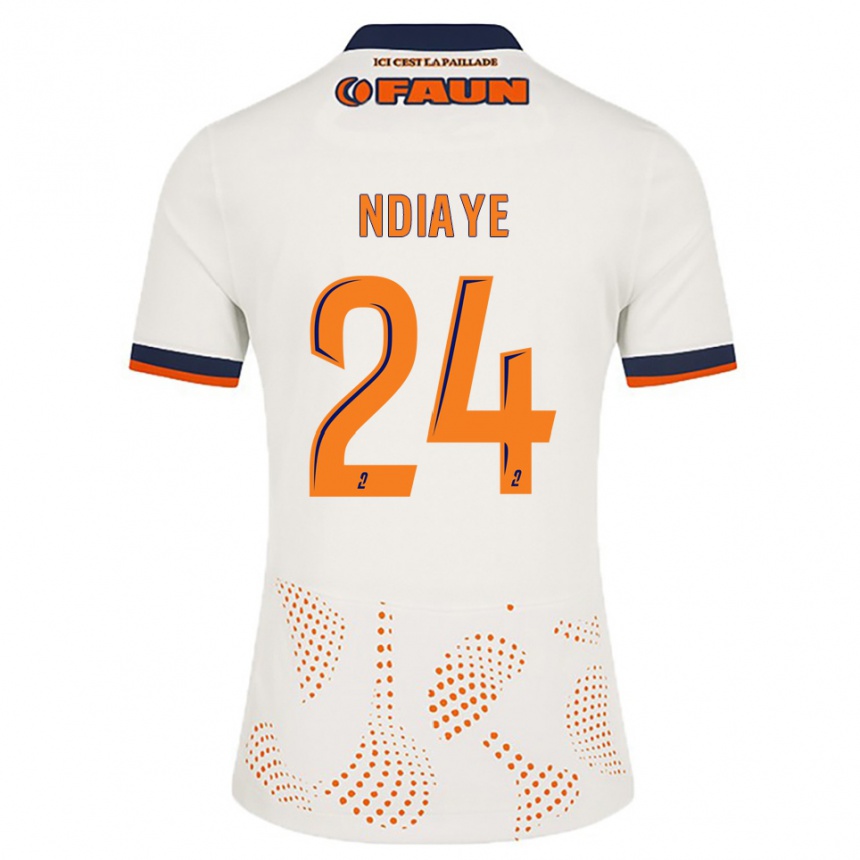 גברים כדורגל ג׳וניור נדייה #24 לבן כתום הרחק ג'רזי 2025/26