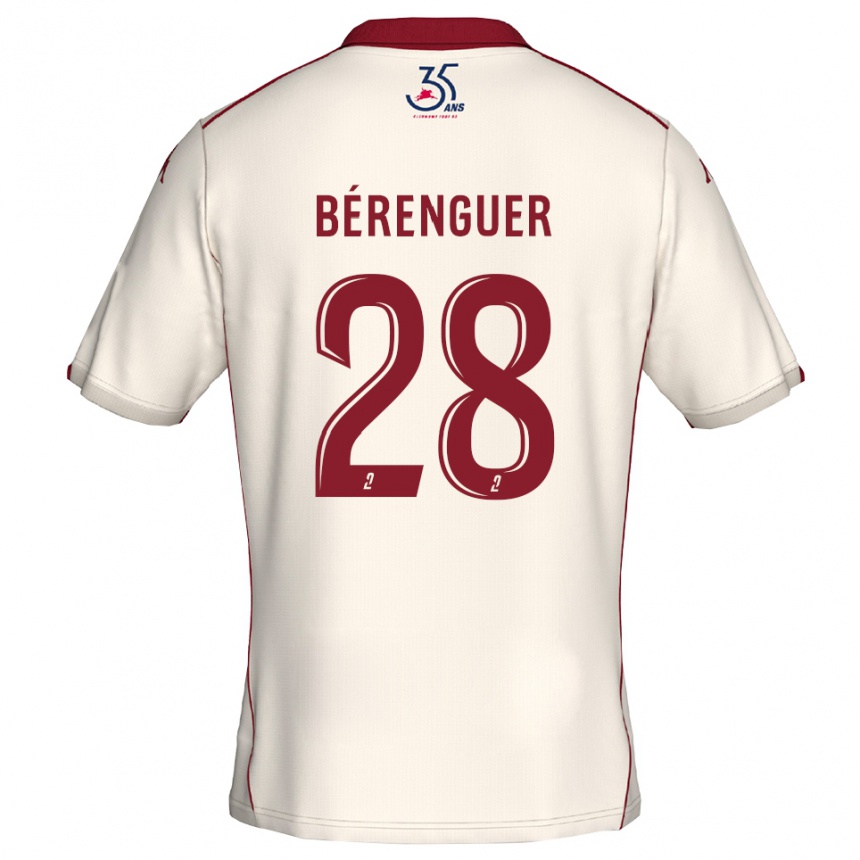 גברים כדורגל Camille Bérenguer #28 לבן בורדו הרחק ג'רזי 2025/26