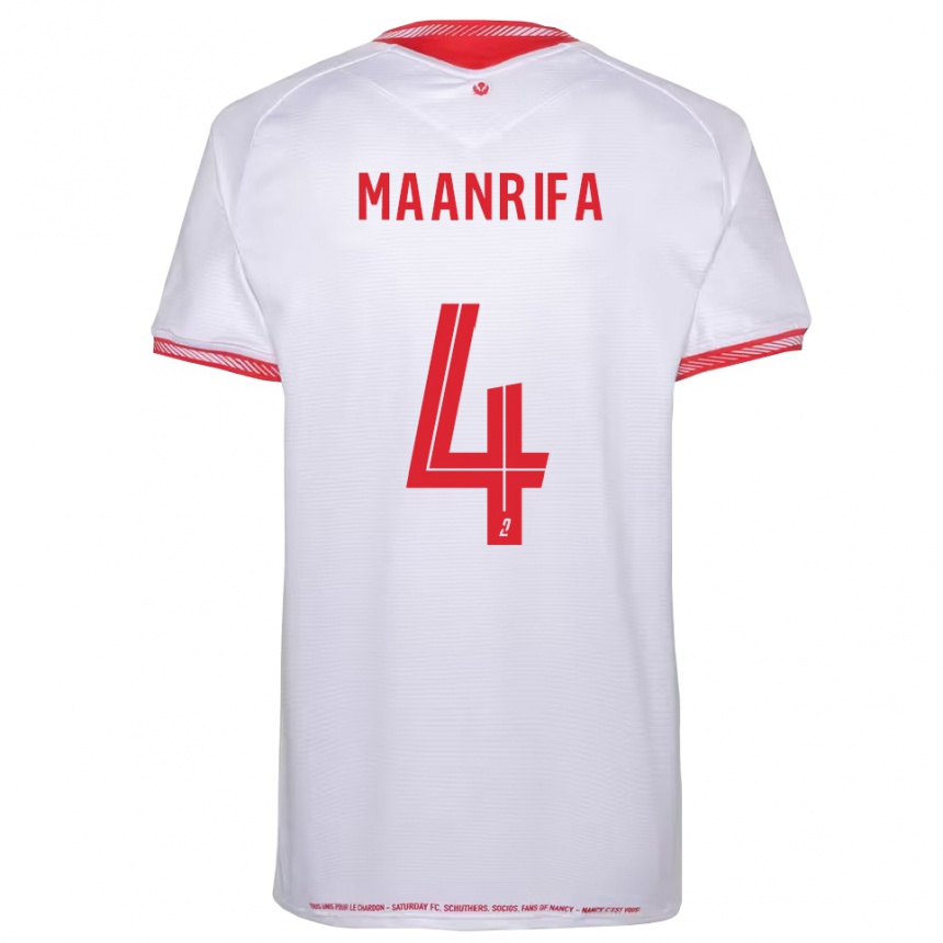 גברים כדורגל Elfayed Maanrifa #4 שחור אדום הרחק ג'רזי 2025/26