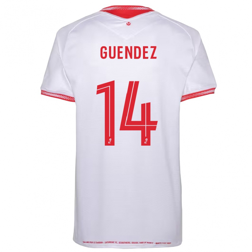 גברים כדורגל Mattheo Guendez #14 שחור אדום הרחק ג'רזי 2025/26