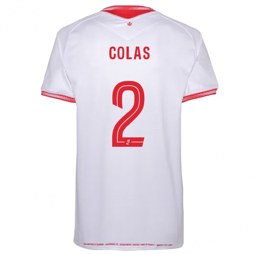 גברים כדורגל Arsenne Colas #2 שחור אדום הרחק ג'רזי 2025/26