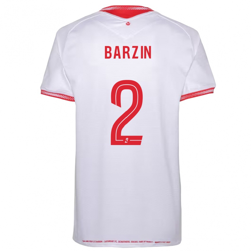 גברים כדורגל Réginald Barzin #2 שחור אדום הרחק ג'רזי 2025/26