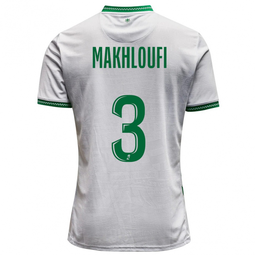 גברים כדורגל מאדין מחלופי #3 לבן ירוק הרחק ג'רזי 2025/26