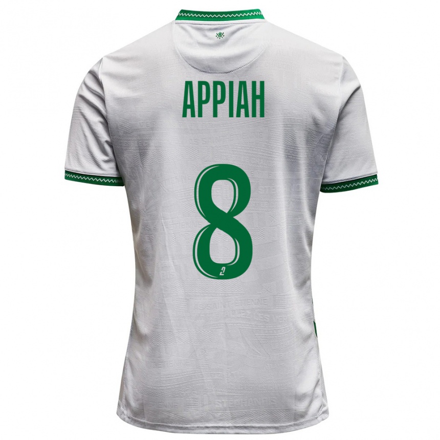 גברים כדורגל דניס אפייה #8 לבן ירוק הרחק ג'רזי 2025/26