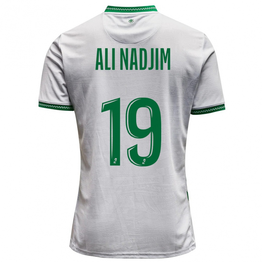 גברים כדורגל Nadjma Ali Nadjim #19 לבן ירוק הרחק ג'רזי 2025/26