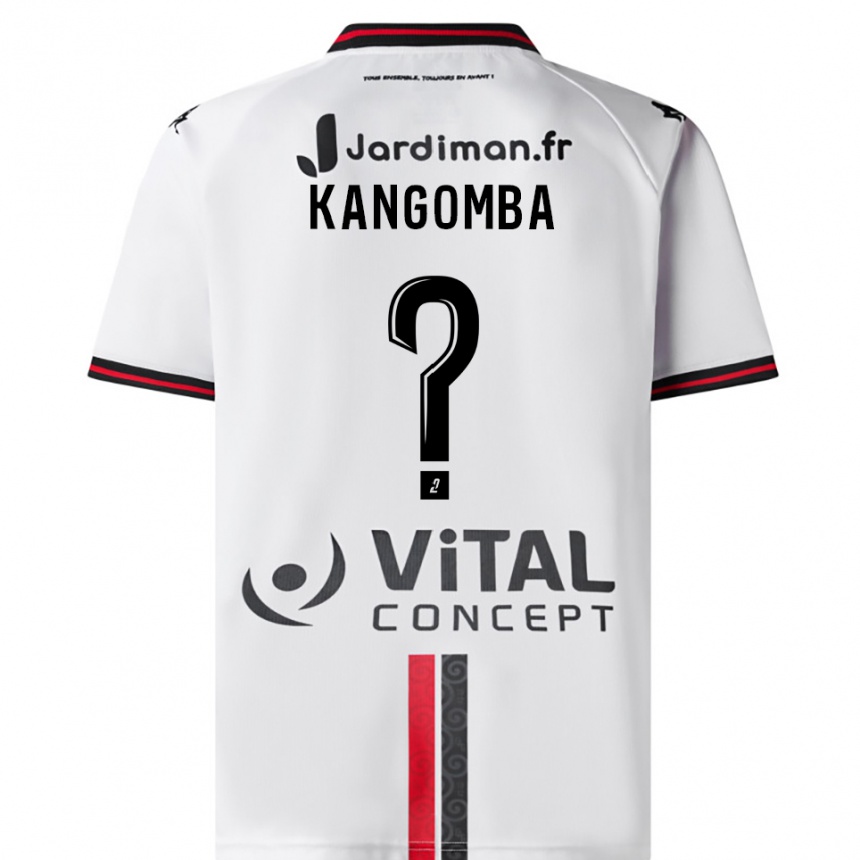 גברים כדורגל Kayne Kangomba #0 לבן אדום הרחק ג'רזי 2025/26