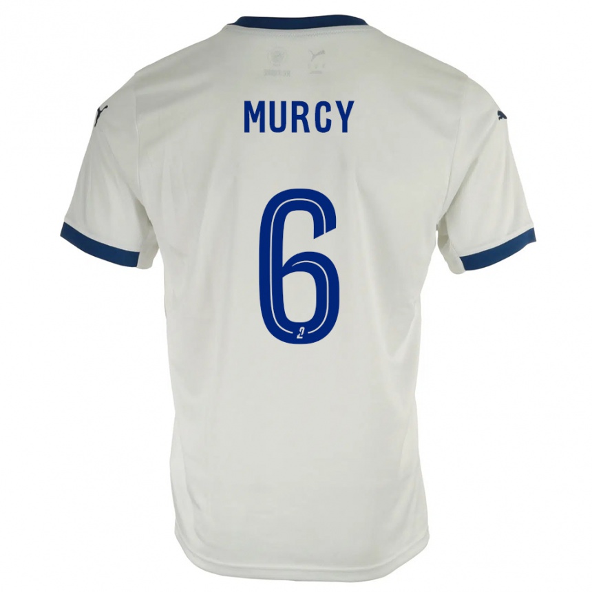 גברים כדורגל רומן מורסי #6 לבן כחול הרחק ג'רזי 2025/26