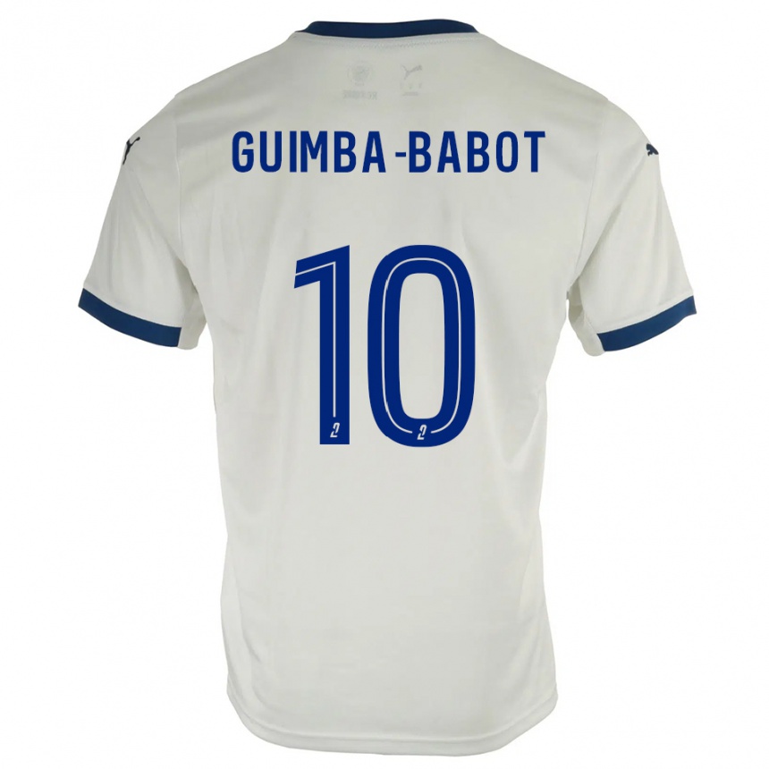 גברים כדורגל Khays Guimba-Babot #10 לבן כחול הרחק ג'רזי 2025/26