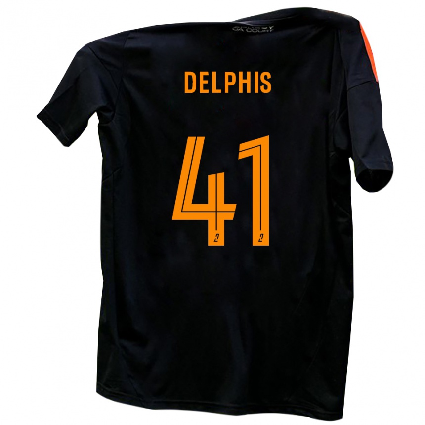 גברים כדורגל Thibault Delphis #41 לבן אדום הרחק ג'רזי 2025/26