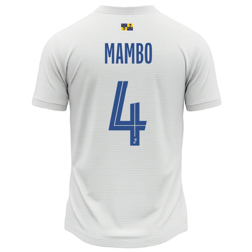 גברים כדורגל Stone Mambo #4 לבן כחול הרחק ג'רזי 2025/26