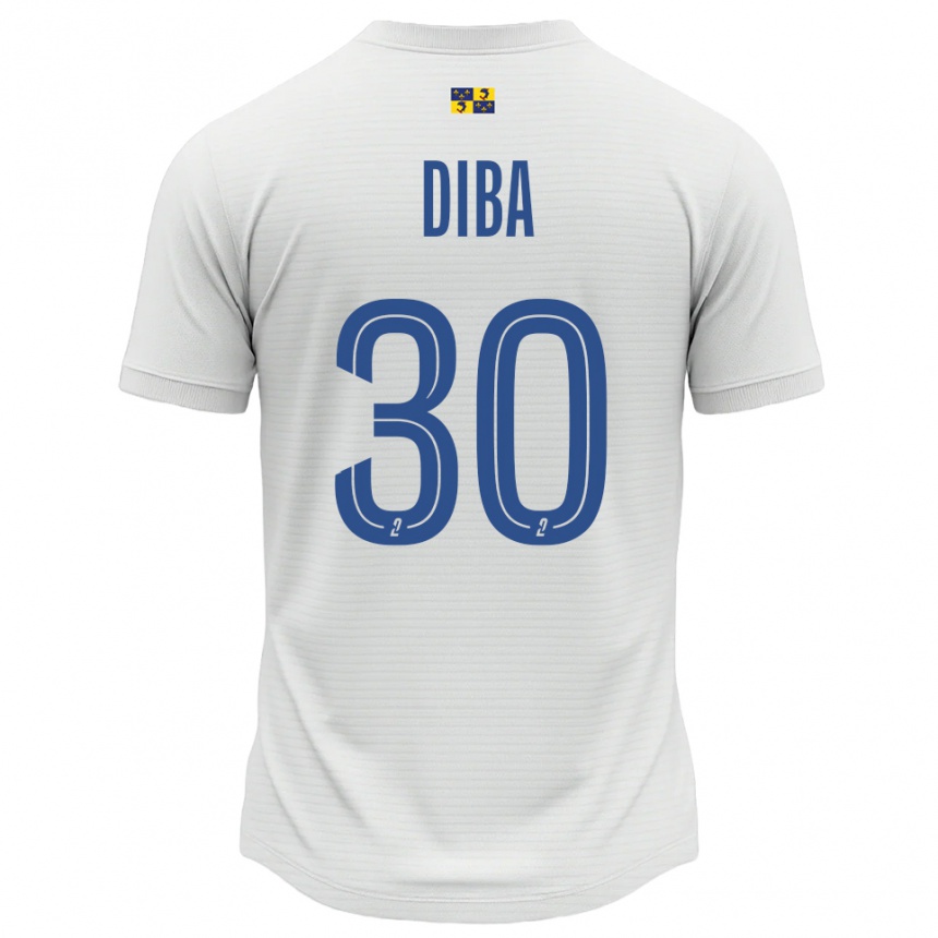 גברים כדורגל סמבה ללה דיבה #30 לבן כחול הרחק ג'רזי 2025/26