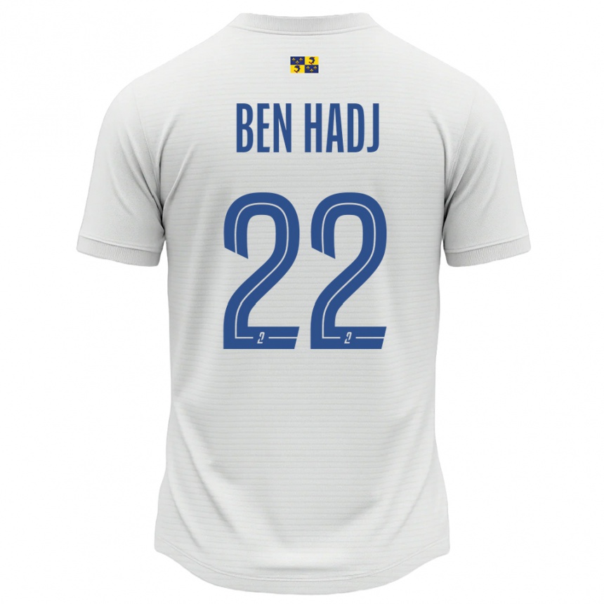 גברים כדורגל יוסרא בן חאג׳ מחמוד #22 לבן כחול הרחק ג'רזי 2025/26