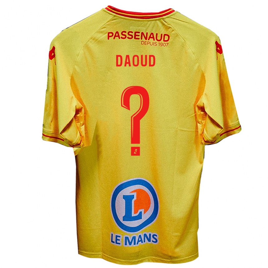 גברים כדורגל Yanis Daoud #0 צהוב הרחק ג'רזי 2025/26