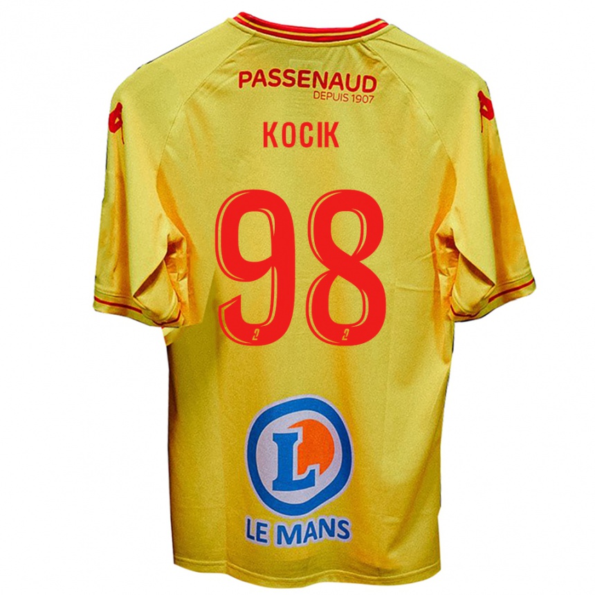 גברים כדורגל ניקולס קוציק #98 צהוב הרחק ג'רזי 2025/26