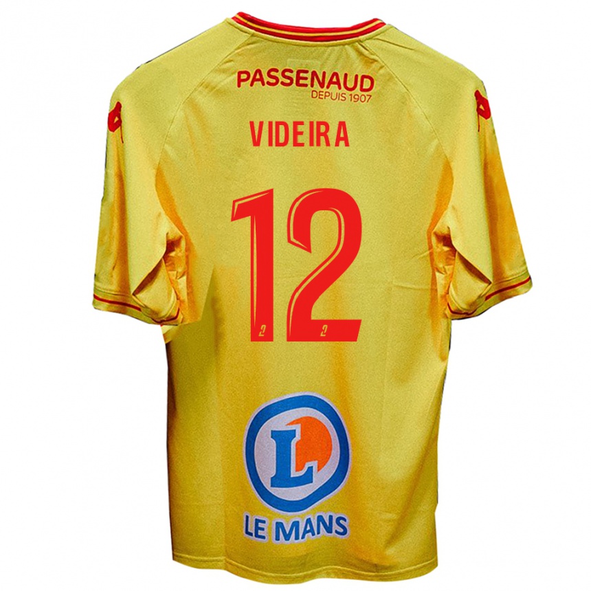 גברים כדורגל Lenny Videira #12 צהוב הרחק ג'רזי 2025/26