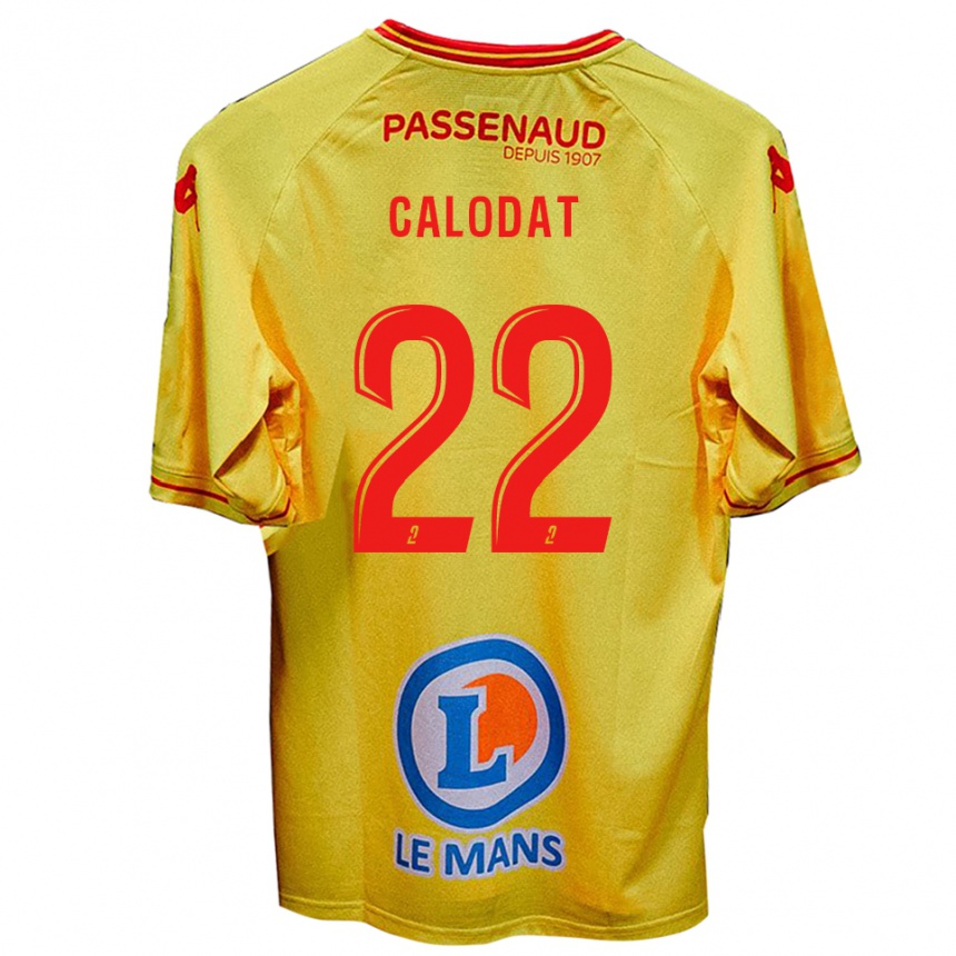 גברים כדורגל Lucas Calodat #22 צהוב הרחק ג'רזי 2025/26