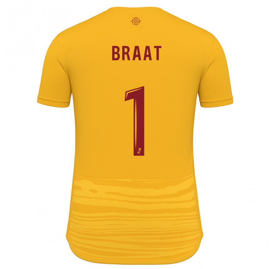 גברים כדורגל קוונטין בראט #1 כתום בורדו הרחק ג'רזי 2025/26