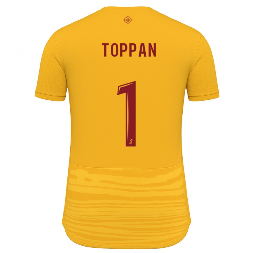 גברים כדורגל Mae Toppan #1 כתום בורדו הרחק ג'רזי 2025/26