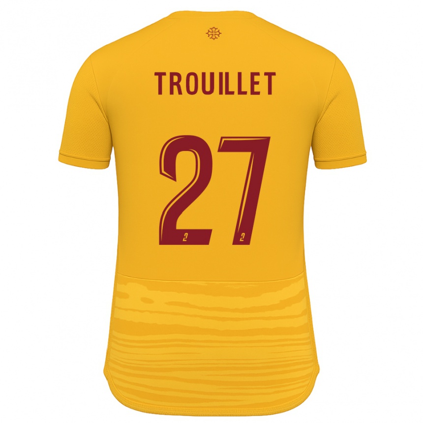 גברים כדורגל Alexis Trouillet #27 כתום בורדו הרחק ג'רזי 2025/26