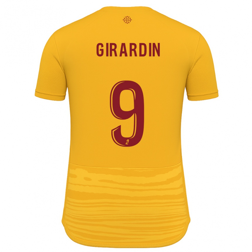 גברים כדורגל Isaiah Girardin #9 כתום בורדו הרחק ג'רזי 2025/26