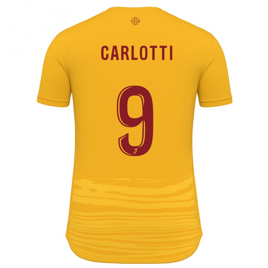 גברים כדורגל Fabio Carlotti #9 כתום בורדו הרחק ג'רזי 2025/26