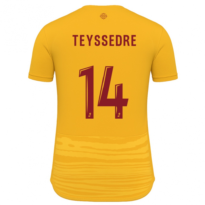 גברים כדורגל Maexan Teyssedre #14 כתום בורדו הרחק ג'רזי 2025/26