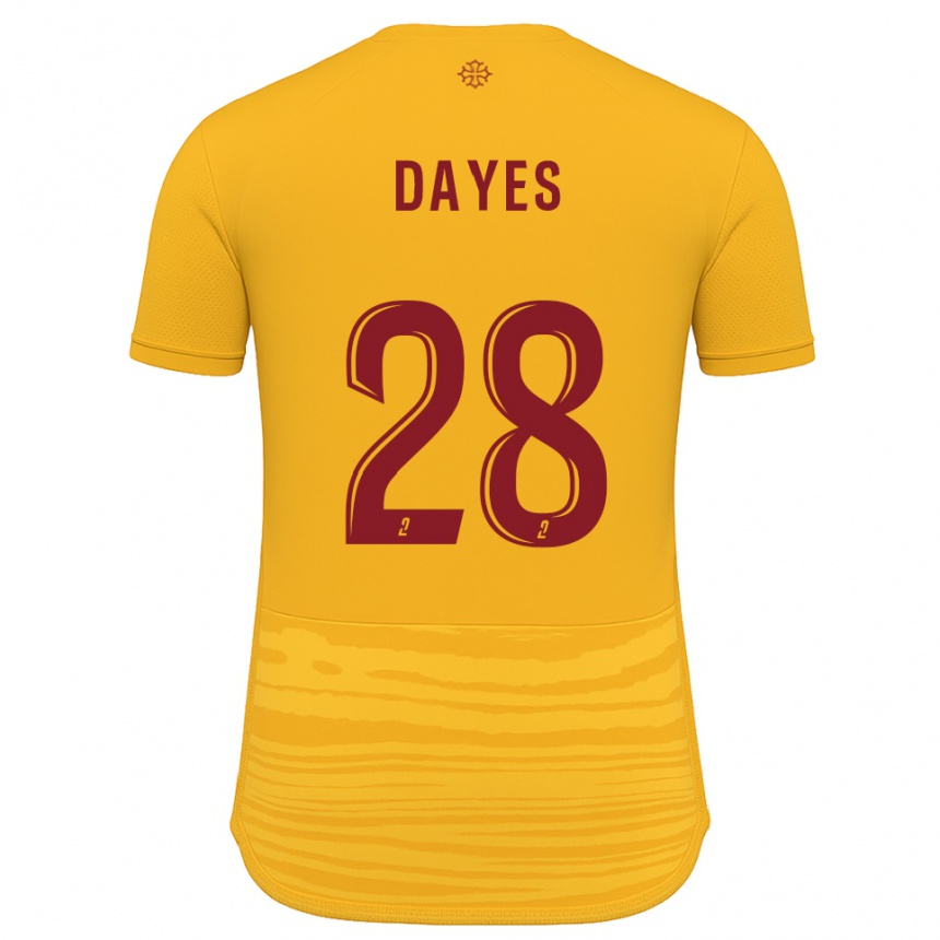 גברים כדורגל מיקליה דאייס #28 כתום בורדו הרחק ג'רזי 2025/26