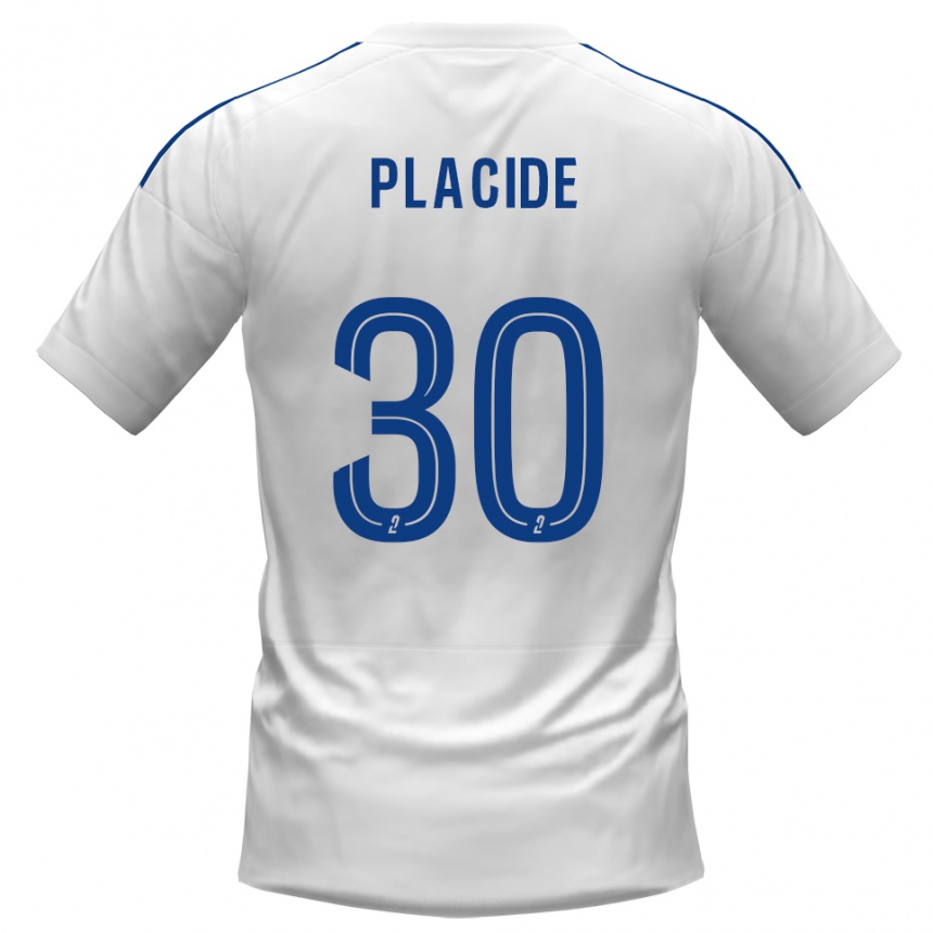 גברים כדורגל ג'וני פלאסיד #30 לבן כחול הרחק ג'רזי 2025/26