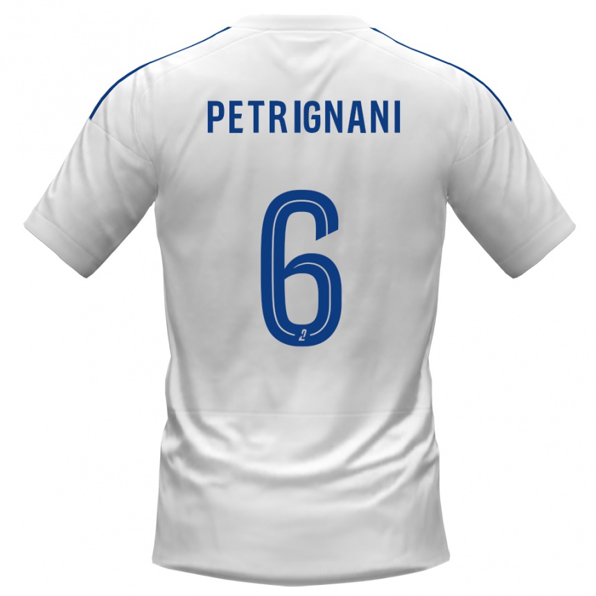 גברים כדורגל מטאו פטריניאני #6 לבן כחול הרחק ג'רזי 2025/26
