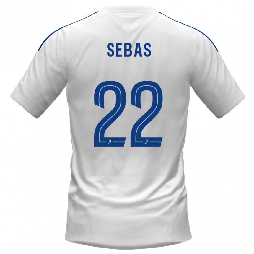 גברים כדורגל ז'רמי סבאס #22 לבן כחול הרחק ג'רזי 2025/26 גברים כדורגל ז'רמי סבאס #22 לבן כחול הרחק ג'רזי 2025/26