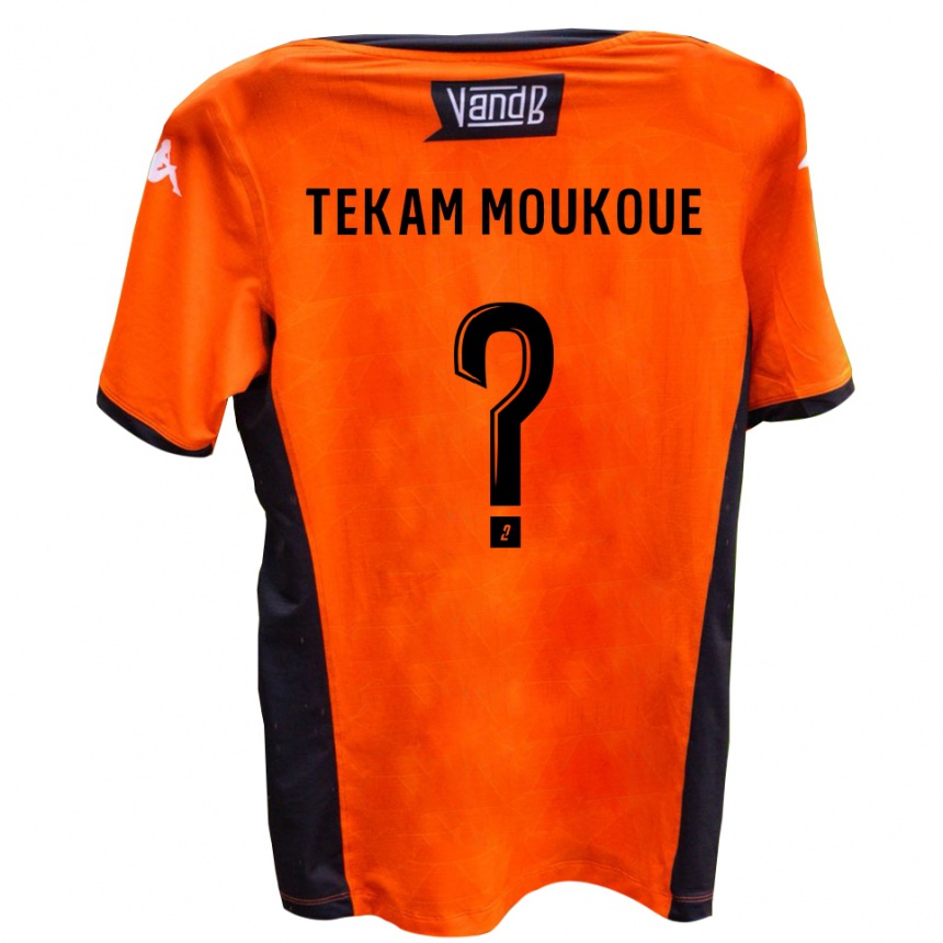 גברים כדורגל Joachim Tekam Moukoue #0 לבן שחור הרחק ג'רזי 2025/26