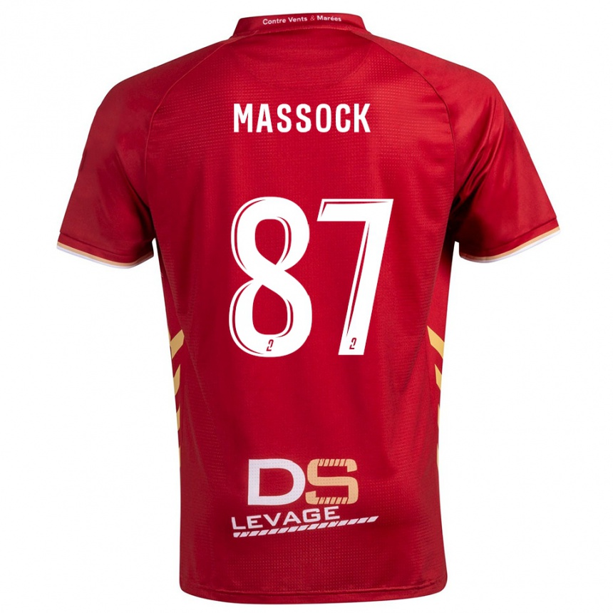 גברים כדורגל ת׳נה מאסוק #87 בורדו זהב הרחק ג'רזי 2025/26