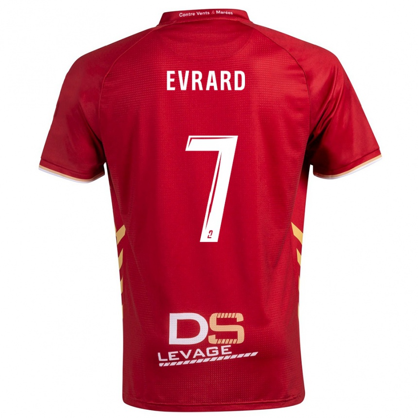 גברים כדורגל Lukas Evrard #7 בורדו זהב הרחק ג'רזי 2025/26