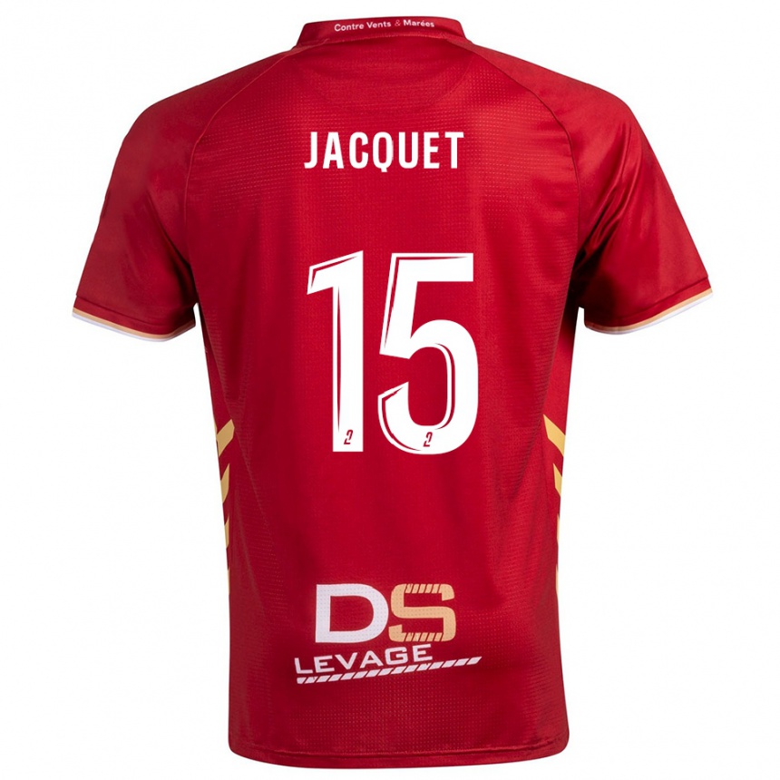 גברים כדורגל Nils Jacquet #15 בורדו זהב הרחק ג'רזי 2025/26