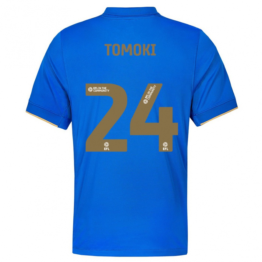 נשים כדורגל טומוקי איוואטה #24 כחול זהב ג'רזי ביתית 2025/26
