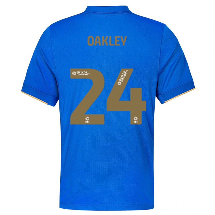 נשים כדורגל מרסל אוקלי #24 כחול זהב ג'רזי ביתית 2025/26