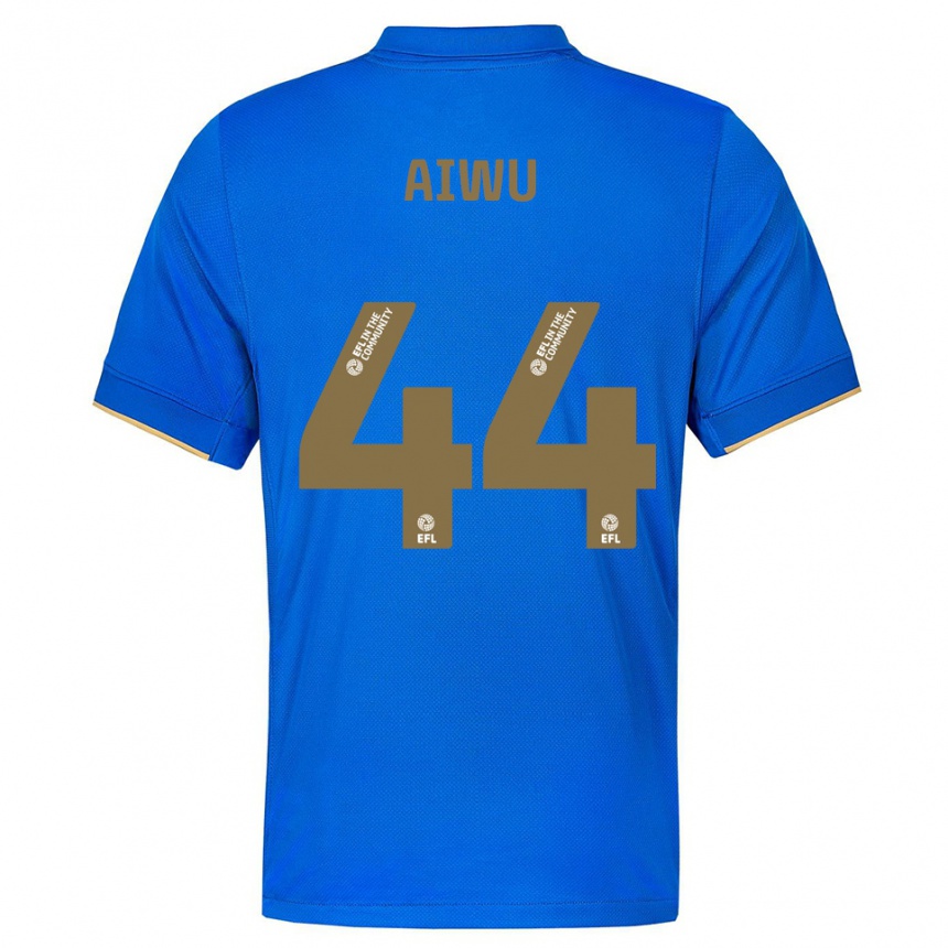 נשים כדורגל עמנואל איווו #44 כחול זהב ג'רזי ביתית 2025/26