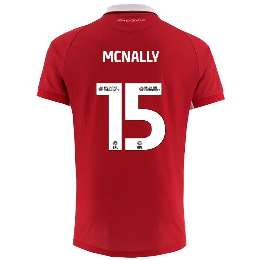 נשים כדורגל לוק מקנלי #15 אדום לבן ג'רזי ביתית 2025/26