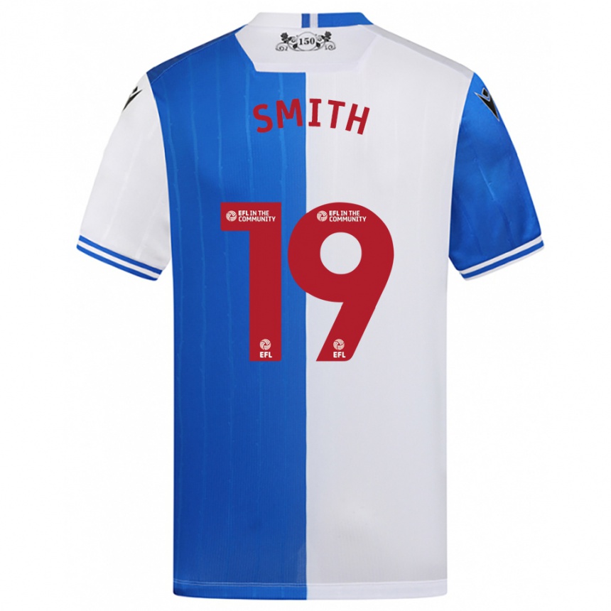 נשים כדורגל אווי סמית׳ #19 כחול לבן ג'רזי ביתית 2025/26