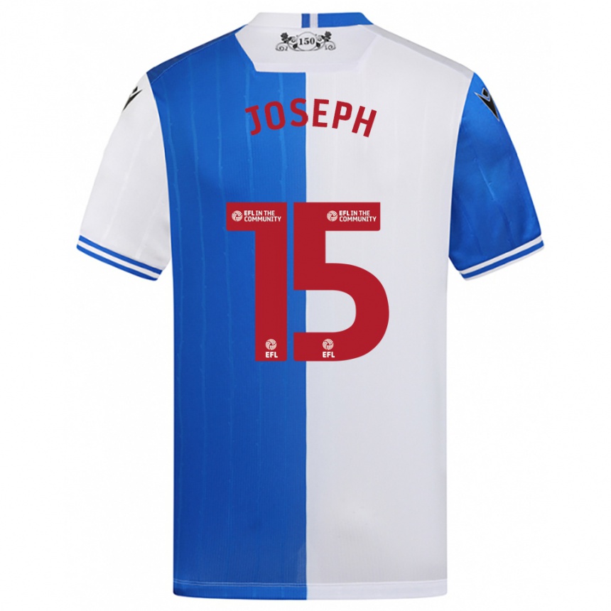 נשים כדורגל Valentin Joseph #15 כחול לבן ג'רזי ביתית 2025/26