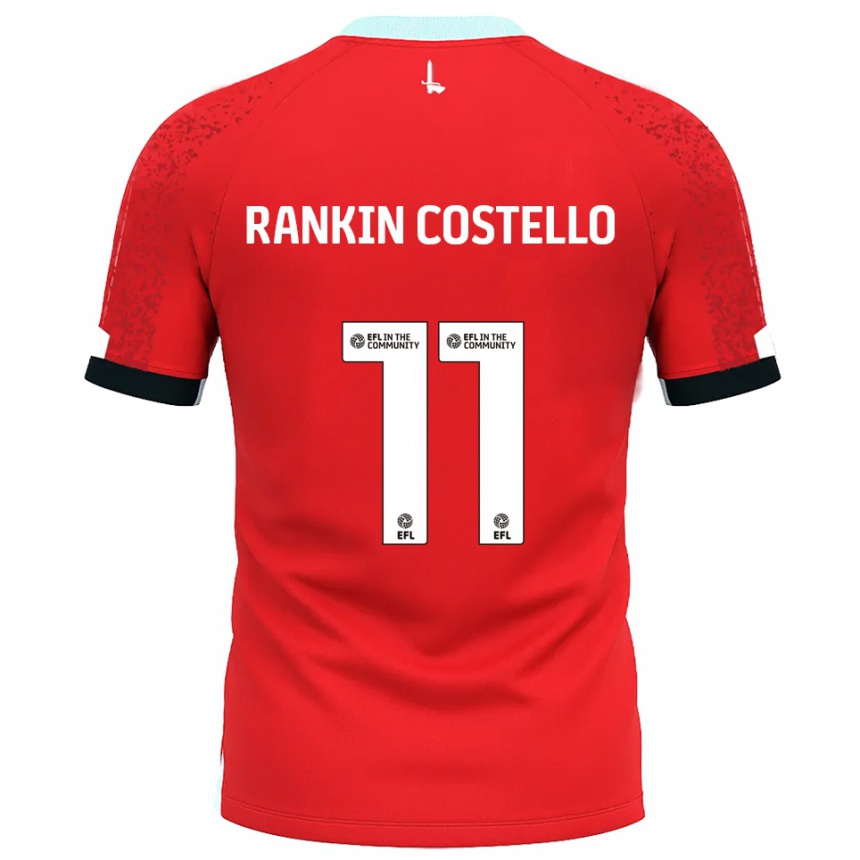 נשים כדורגל ג'ו רנקין-קוסטלו #11 אדום לבן ג'רזי ביתית 2025/26 נשים כדורגל ג'ו רנקין-קוסטלו #11 אדום לבן ג'רזי ביתית 2025/26