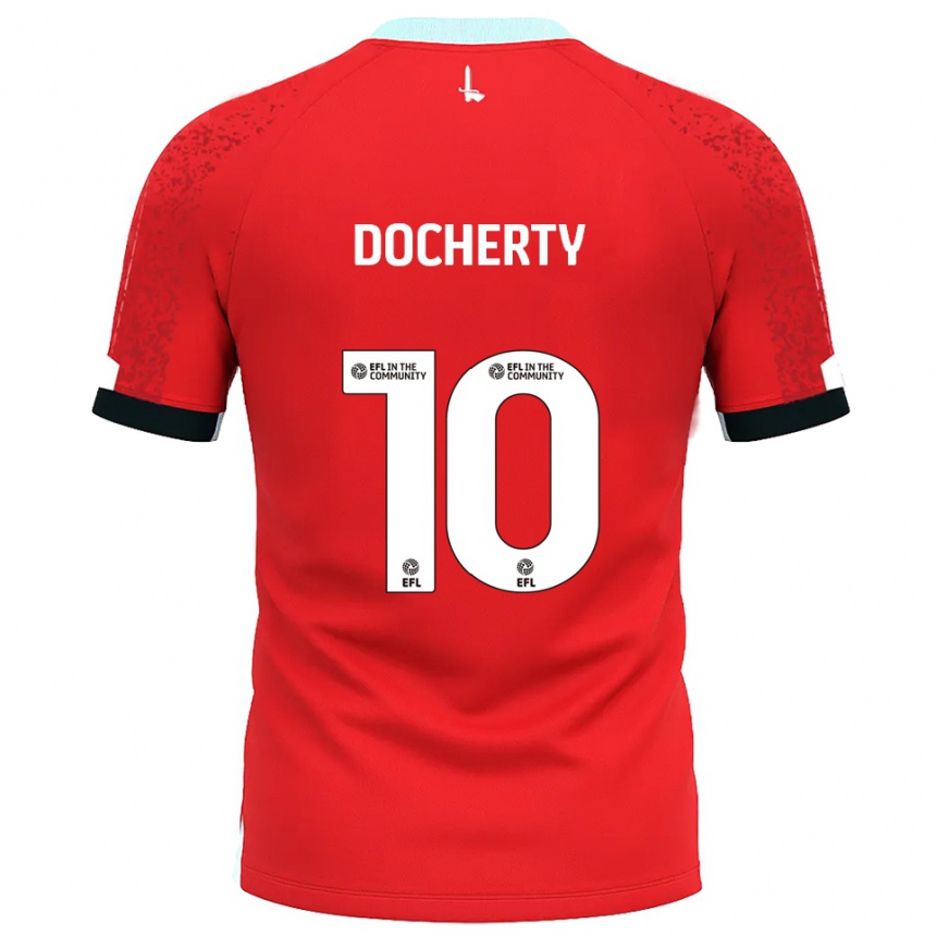 נשים כדורגל גרג דוקארטי #10 אדום לבן ג'רזי ביתית 2025/26 נשים כדורגל גרג דוקארטי #10 אדום לבן ג'רזי ביתית 2025/26