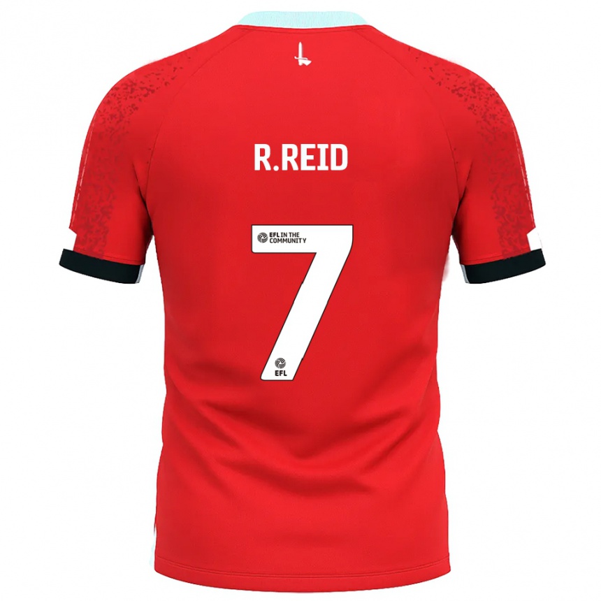 נשים כדורגל ראובן ריד #7 אדום לבן ג'רזי ביתית 2025/26