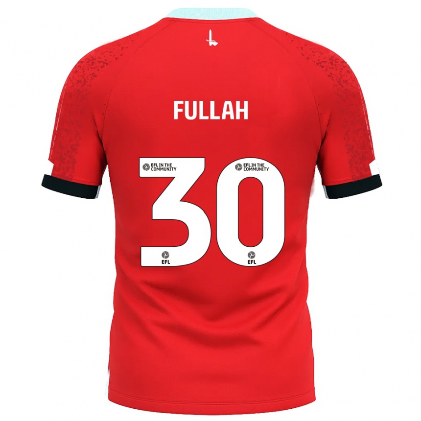 נשים כדורגל Ibrahim Fullah #30 אדום לבן ג'רזי ביתית 2025/26