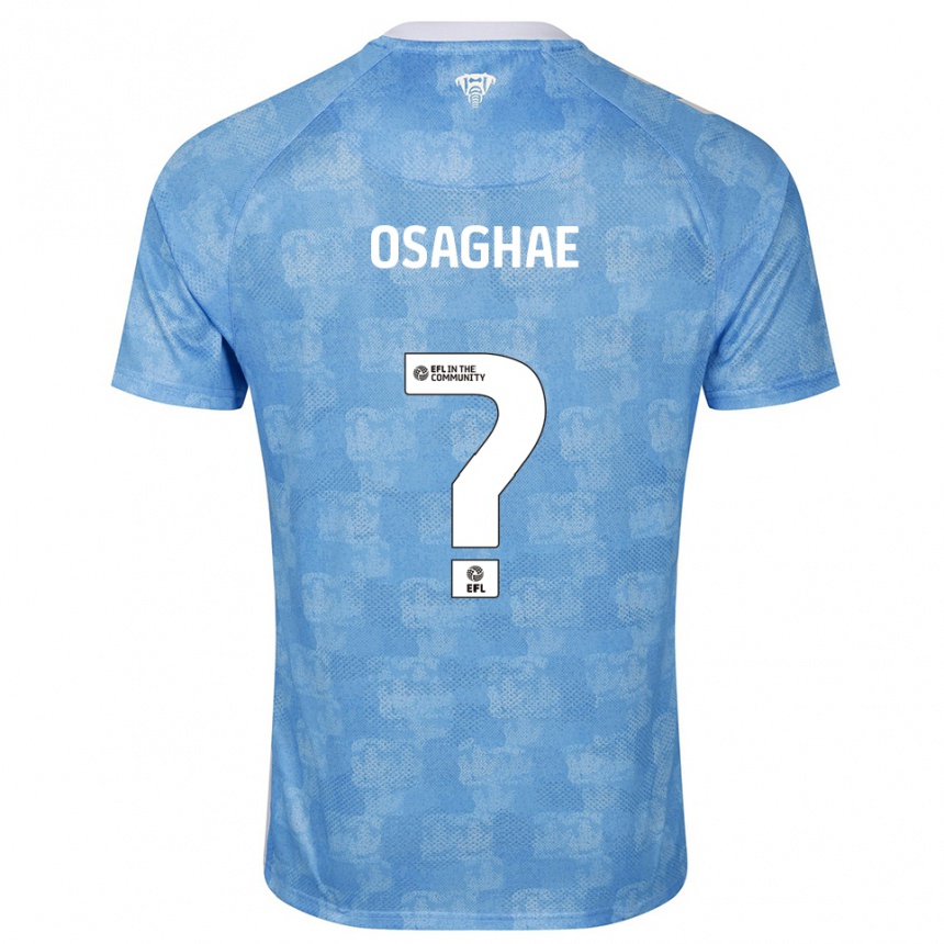 נשים כדורגל Leon Osaghae #0 תכלת לבן ג'רזי ביתית 2025/26