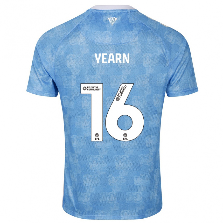 נשים כדורגל Kai Yearn #16 תכלת לבן ג'רזי ביתית 2025/26