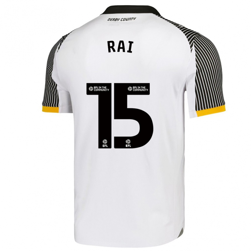 נשים כדורגל קירה ראיי #15 לבן שחור ג'רזי ביתית 2025/26 נשים כדורגל קירה ראיי #15 לבן שחור ג'רזי ביתית 2025/26